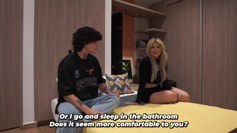 Jordy Fabian: I Fuck My Blonde Stepmom in the Hotel Bed Until...