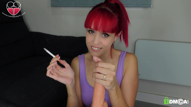 Candystart Videos: Rommelige pijpbeurt rokende pov