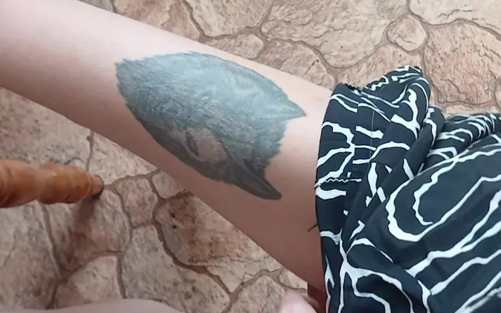 Lesbian-candys: Girl in a Summer Dress Masturbates