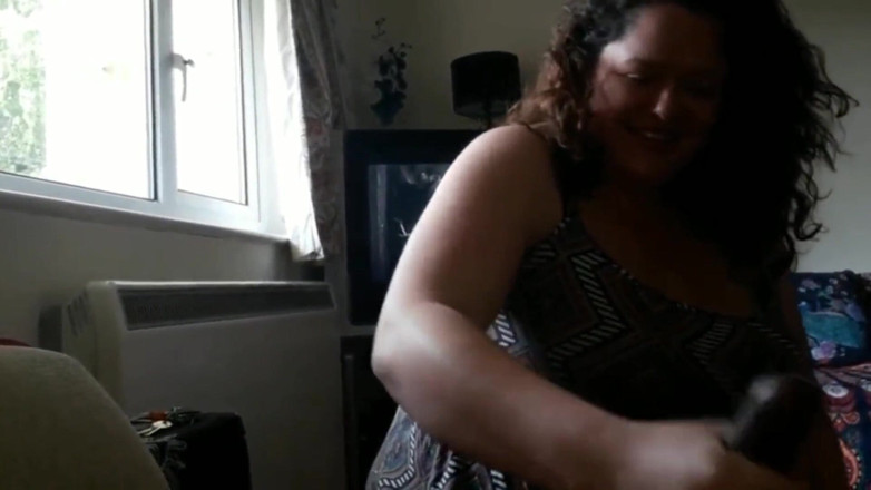 Real homemade BBW BBC porn: Youngenglishbbw - Giving BBC Nata4sex Blowjob Licking My Pussy