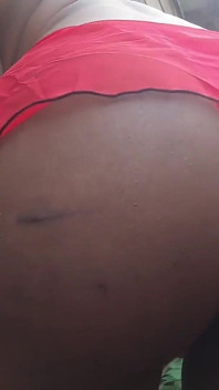 Teasing in Sexy Read Outhfit Rubbing My Pussy Peeing Outdoors