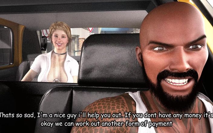 Sassy comics: Un chauffeur de taxi à grosse bite paye la chatte d’une étudiante