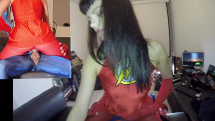 Nylon Xtreme: Sonya Durganova flashgirl in 2 lagen nylon panty