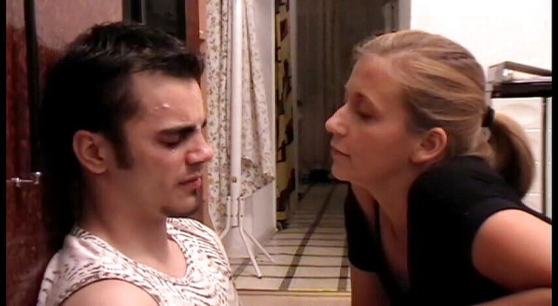 Femdom Austria: Melady makes a game with her slave