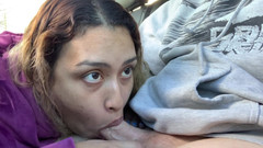 Sandn420: Pullover und lass mich deinen schwanz lutschen, blowjob im lkw...