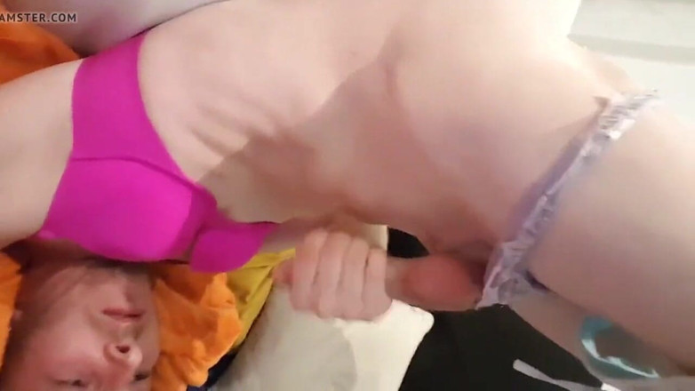 Leatransteen: Masturbate and cum in mouth 2
