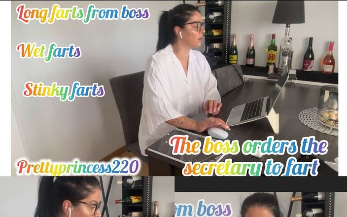 Pretty princess studio: The Boss Orders the Secretary to Fart