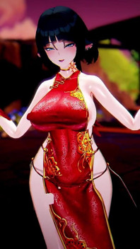 Jane Do ที่โดดเด่น - Aoa เปลี่ยนชุดผมสั้นและเปลื้องผ้า, เครื่องแบบตํารวจ Succubus, สาวกระต่าย, Cheongsam เซ็กซี่