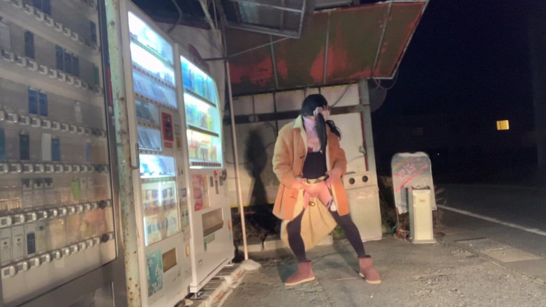 megu2002: 夜间电话亭和自动售货机的自学No39暴露