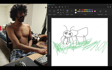 NANDgasm: Condivido lo schermo del mio computer mentre tento di disegnare...