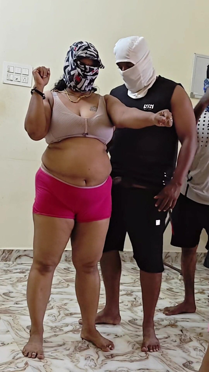 Thesana: Boxing Coach and Student Fucks Stepmother and Stepdaughter