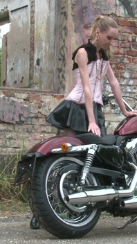 Bitch on the bike