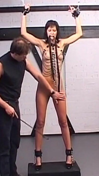Insatiable MILF Submits to Chain Bondage Whipping