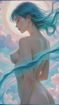 Émergeant de Violet-Turquoise Vortex