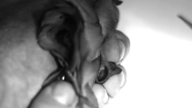 Kane Santiago: Fetiche de manos - mis manos destruyendo flores y frutas