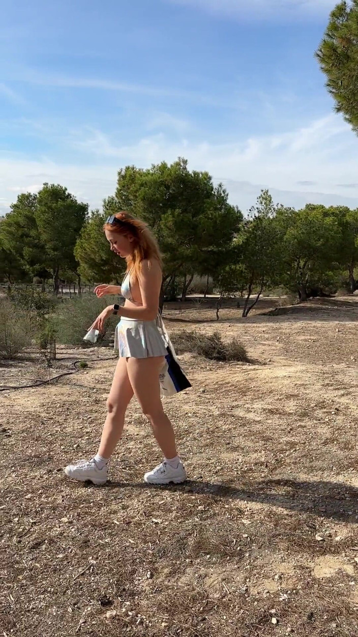 Sheryl X Sinclair: Trashing Everywhere in the Park in Provocative Outfit