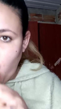 Sucking a Toy Cock