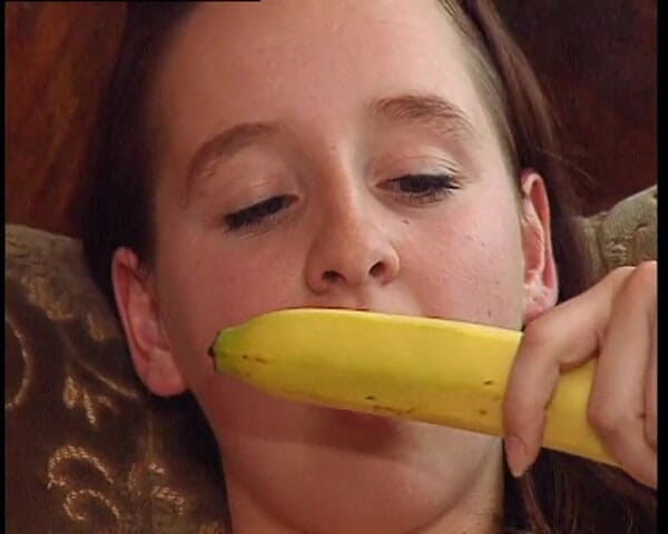 YOUR FIRST PORN: Jerks off with Banana