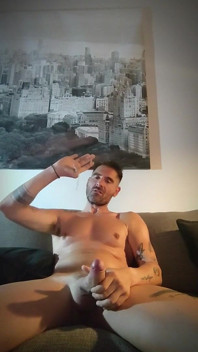 Playing with My Cock Using Both Hads