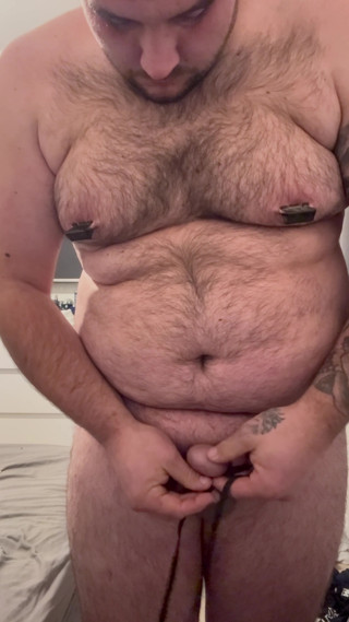 Shaun Cbt: Schwanz-bondage mit eiern über dem schwanz