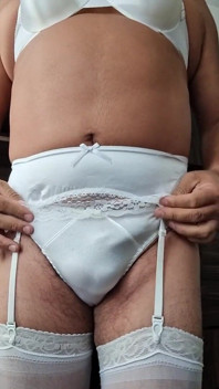 Sexy witte bruid lingerie