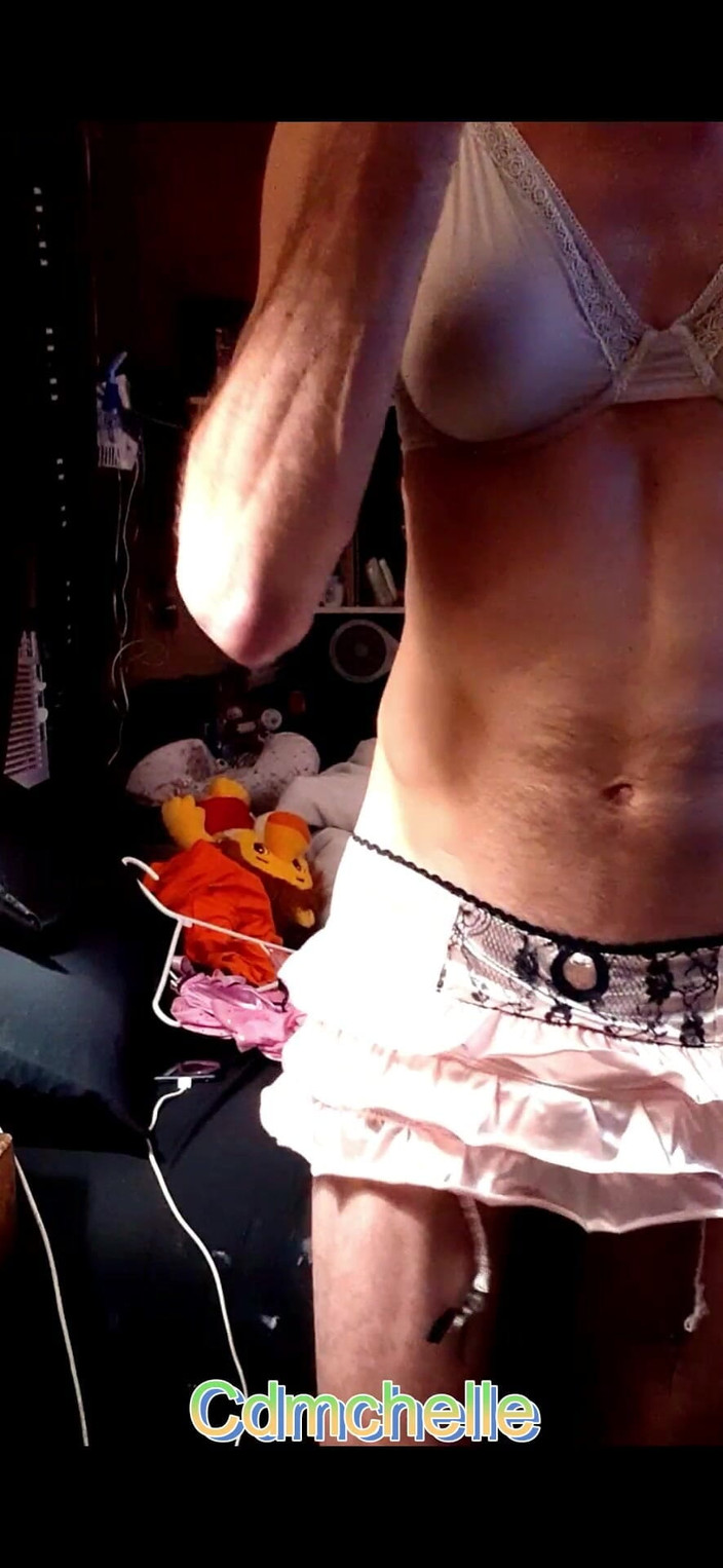 Cd Michelle lingerie: Cdmichell experimentando muitas calcinhas diferentes e sutiã