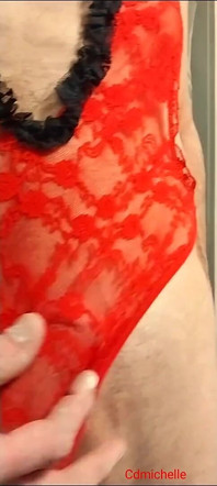 Cdmichelle wearing red teddy bodysuit 1 min 11 sec .mp4