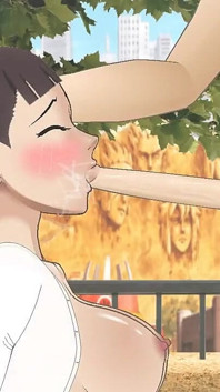 Tenten la proprietaria di attrezzi ninja deethroat al suo fornitore come una piccola troia quando viene