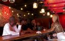 Interracial Blowbang: Bartender Candice Dare Takes 15 Long Blacks Before the Bar Opens