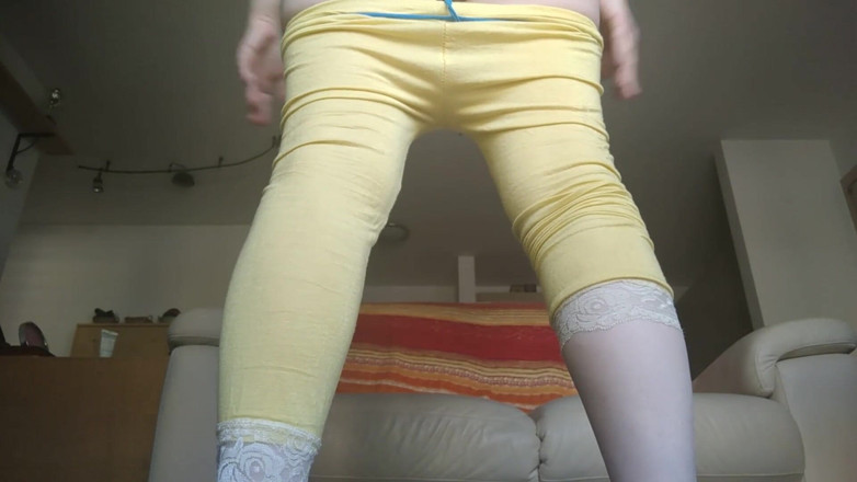 RavenBigAss: Big ass squats in front of window - Part 2