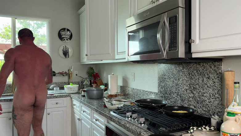 HugeAjax: Sexy Chef Cooks with a Boner and Cups