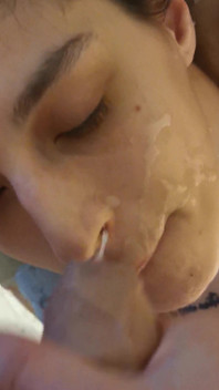 Amazing Milk Over My Face the Perfect Cumshot