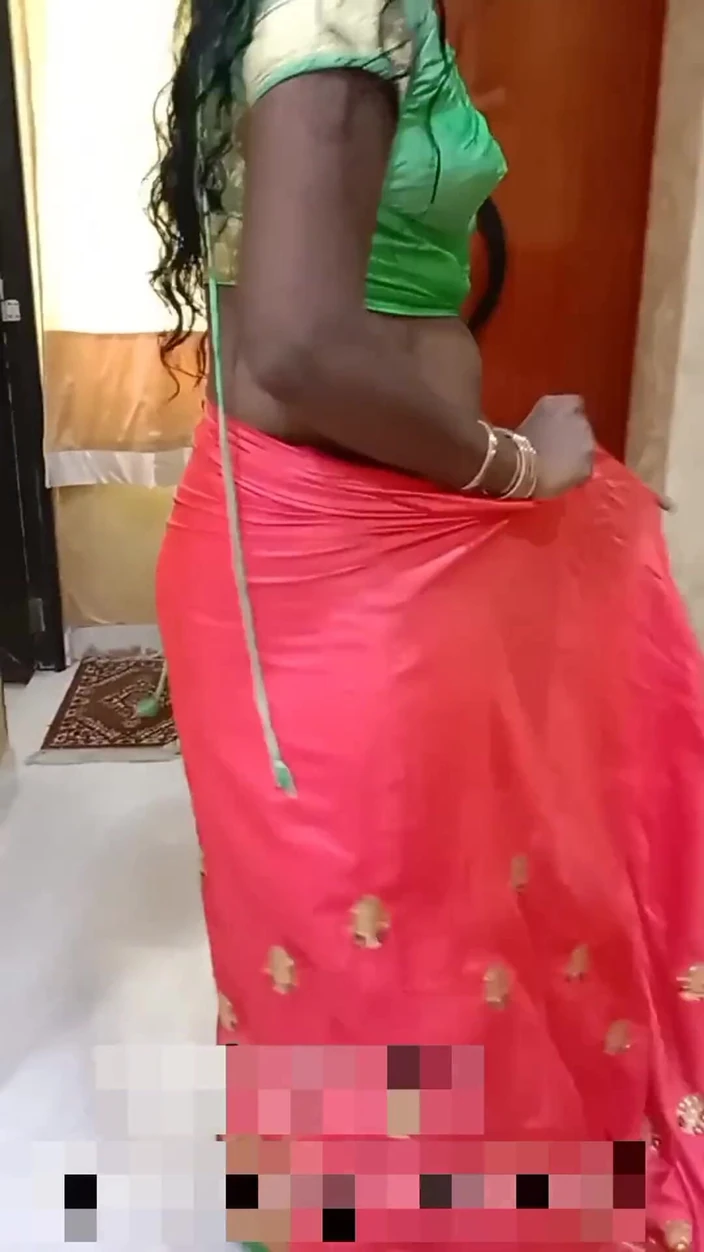 RenuRaj: Desi Tamil Dusky Wife Seduces Bull in Red Underwear - Nipple...
