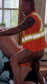 Construction Worker Coffee Break Gangbang