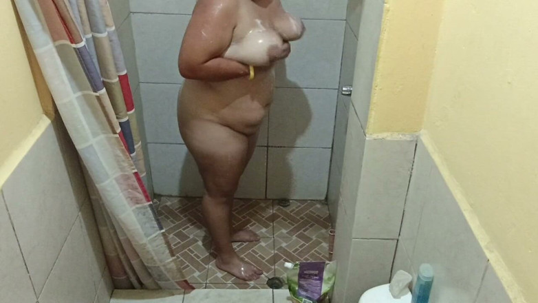 Stepmom_with_big_tits: This Shower Ended up Being Very Hot Because My Breasts...