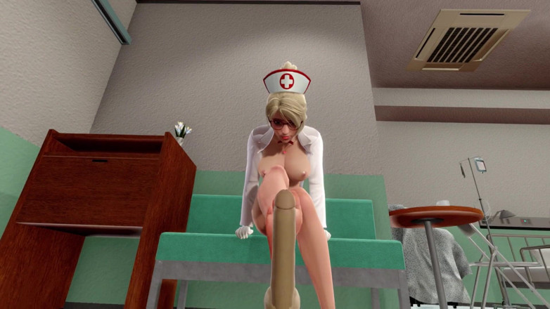 Waifu club 3D: Mercy footjob your cock POV