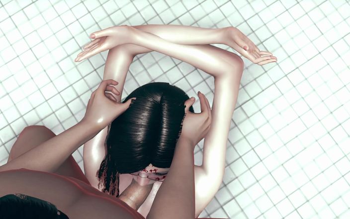 NSFW Gaming: बाथरूम रंडी चेहरे की चुदाई