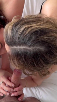 Nadia Foxx &serenity cox / marido pega esposa com amigo e é convidado a assistir / duplo facial