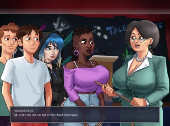 3DXXXTEEN2 Cartoon: Miss Dewitt's juicy booty. 3D porn cartoon sex