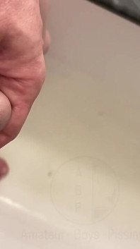 Amateur Boy Pissing, with Close-up and Good Quality Slow Motion of the Load of Pee Coming Out of the Pee-hole (urethra)