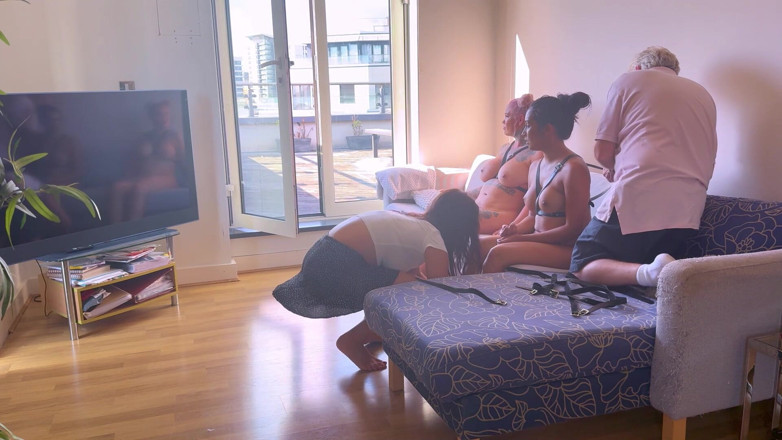 Latina Fetish: Courtney &amp; Phoenix Strapped Down and Captured with Belts (hd)