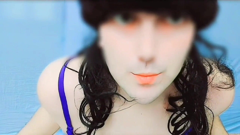 Kitty_Cross: Calça rosa vestido rosa sexy maricas crossdresser grande branco rabo...