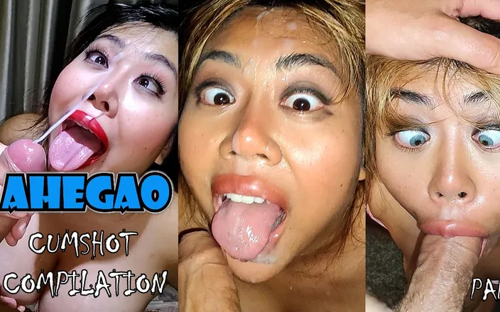 nutON: Ahegao Cumshot Compilation Part 2
