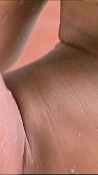 The brunette gets fucked by a nice hard cock