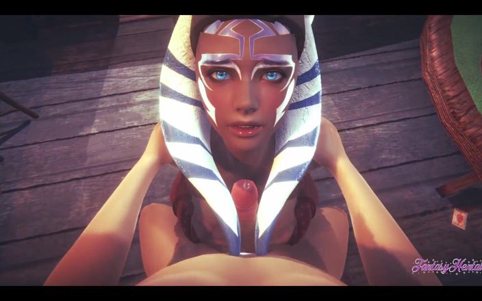 Yaoitube: 흑누나 헨타이 POV Ahsoka 3D 4D - 질싸로 펠라하고 카우걸 따먹기