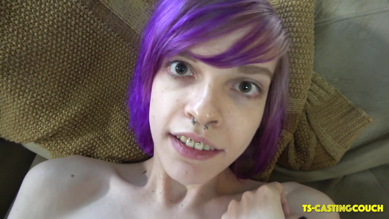 Grooby Girls: Sexy young TS makes her debut!