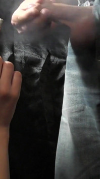 Smoke and Blowjob with Cumshot on Mouth