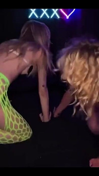 Dirty Blondes Share Cock in Their Tight Pussies