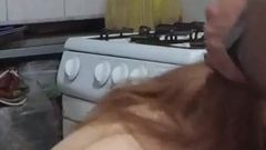 Face Fucking and Cooking Cum