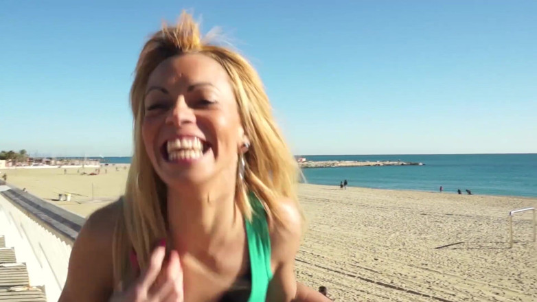 Reality Babes: Skinny blonde playing with big cock